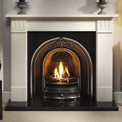 Gallery Landsdowne Cast Iron Arch Solid Fuel Package
